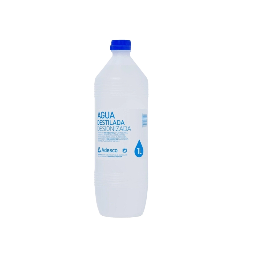Agua Destilada Desionizada 1 Litro