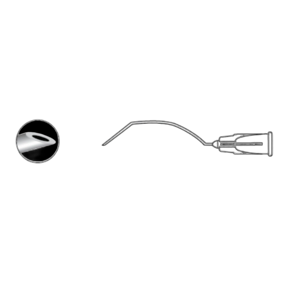 Aguja Retrobulbar Curvar Atkinson