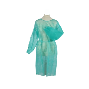 Bata verde Protección Manga Larga