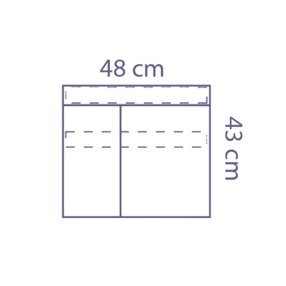 Bolsa de instrumental con 2 compartimentos