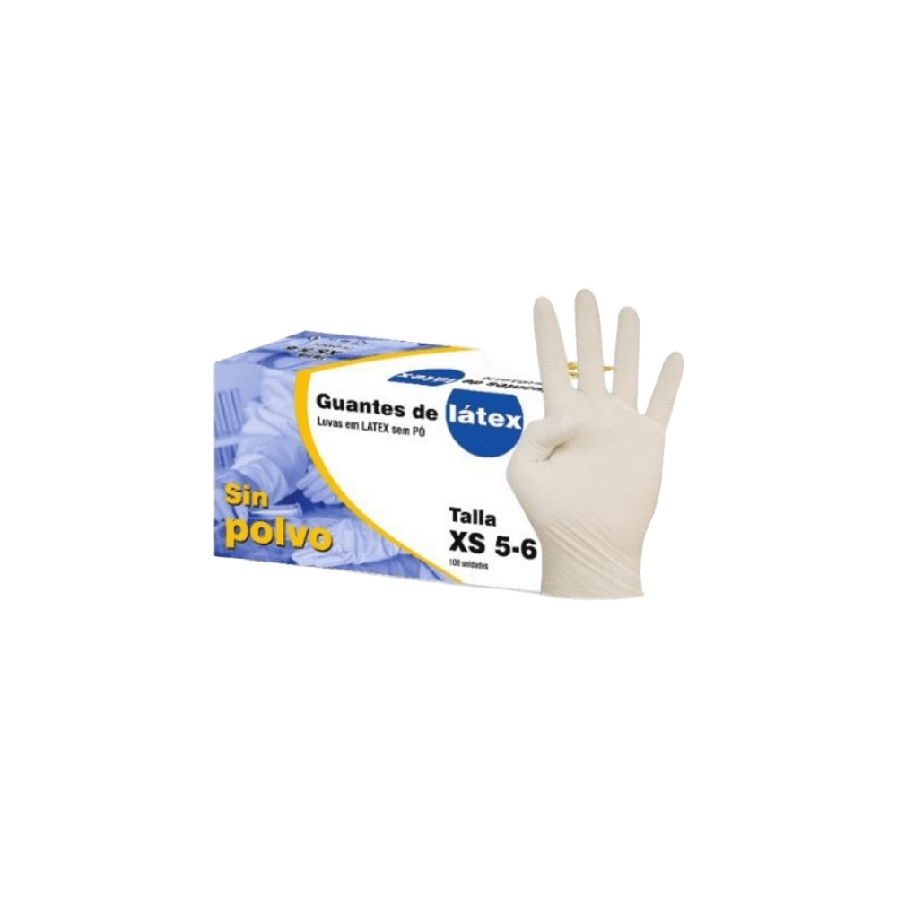 Guante Látex Sin Polvo CG - Caja de 100 uds