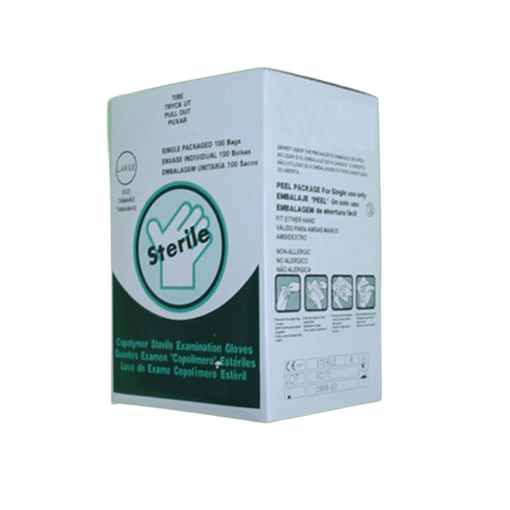 Guante Plástico Granulado Estéril