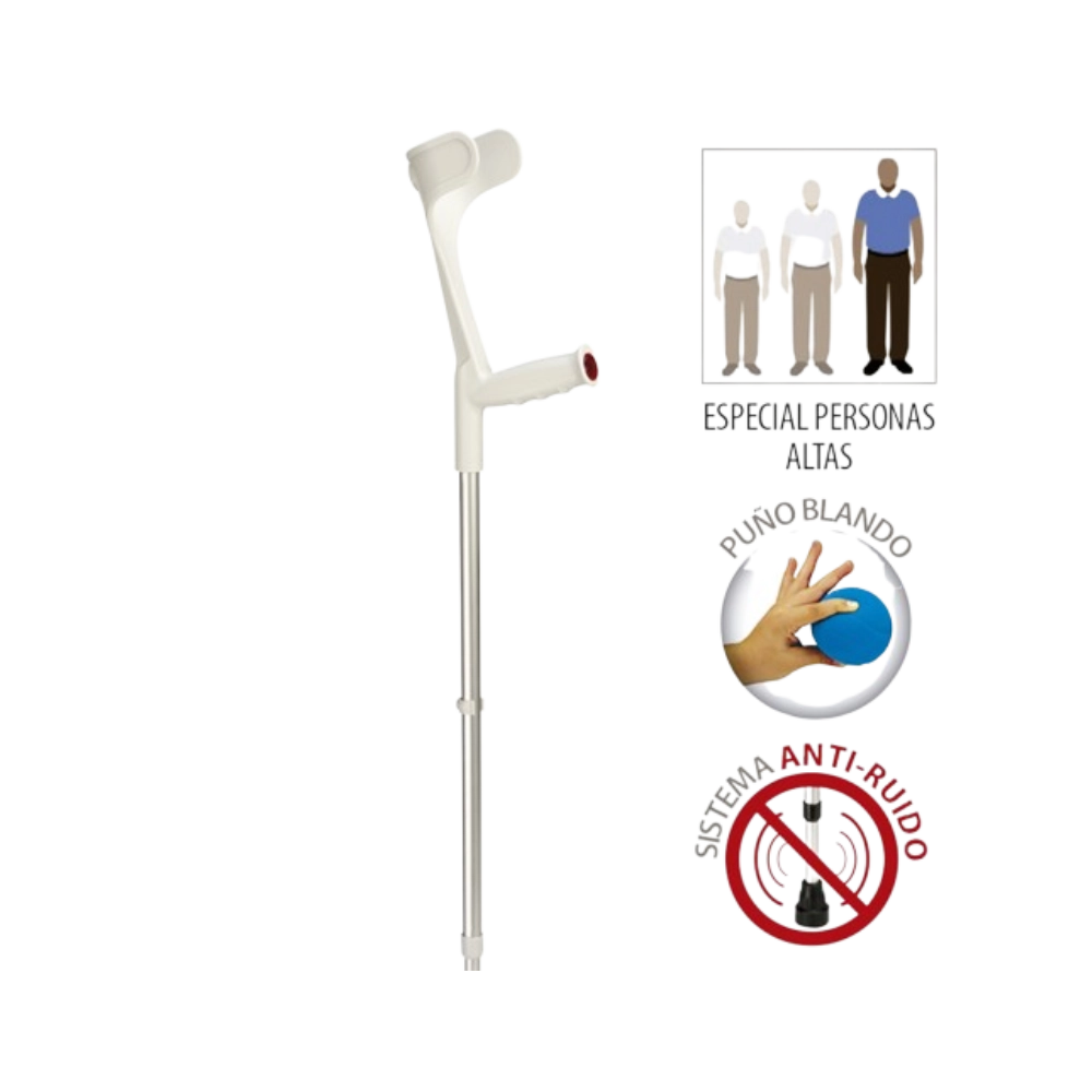 Muleta Aluminio Extra Larga