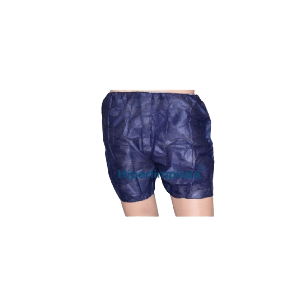 Pantalón Corto Tipo Bóxer Azul
