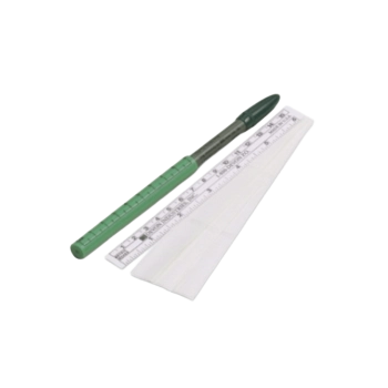 Rotulador Con Regla Punta Dual