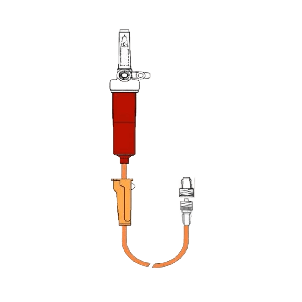 Sistema de suero opaco con filtro