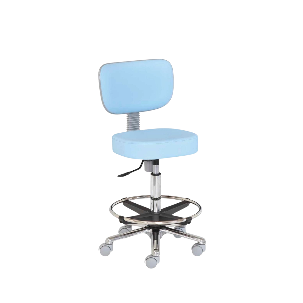 Taburete Aluminio Giratorio Bajo Regulable